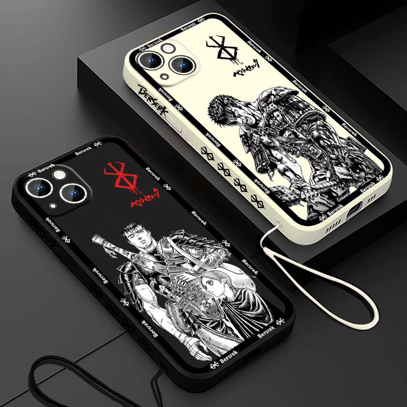 Apple Iphone 15 - เคสโทรศัพท์ลายการ์ตูนญี่ปุ่น Berserk Guts สำหรับ Apple iPhone