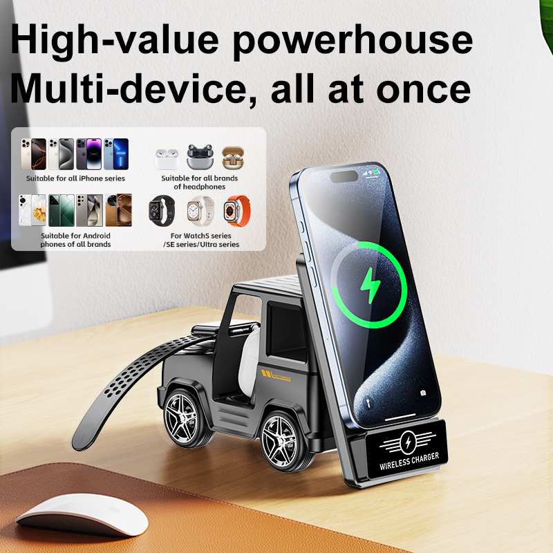 Smartwatch Ac - มัลติฟังก์ชั่นไร้สาย Charger 3-in-1 สําหรับ iPhone16-11 Pro