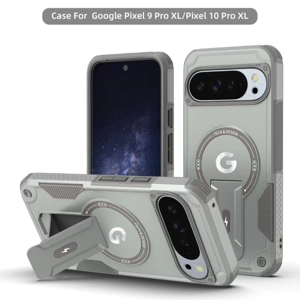 Magnetic Charging Stand - เคสโทรศัพท์แบบกันกระแทกพร้อมขาตั้งแม่เหล็กสำหรับ Google Pixel 10 Pro XL