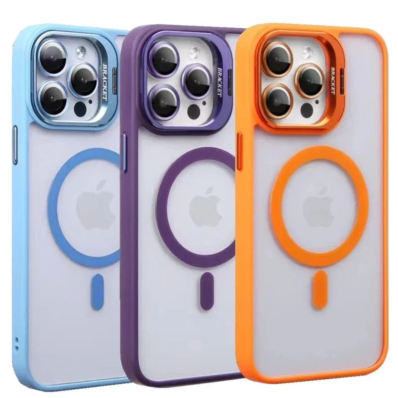 Magnetic Charging Stand - เคสแฟชั่นพร้อมขาตั้งสำหรับ Magsafe สำหรับ iPhone 18 17