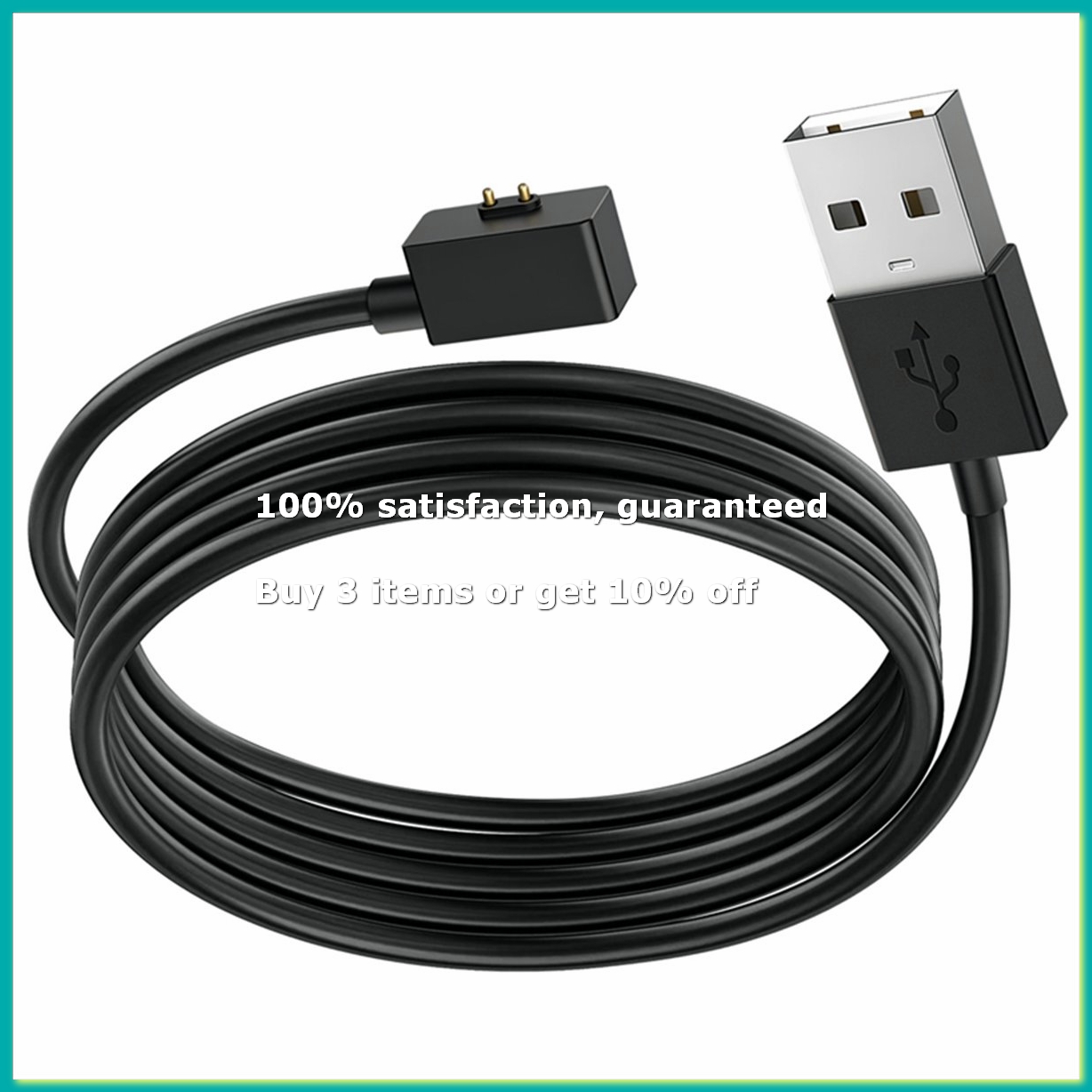 Watch Charger Cable - สายชาร์จเร็วสำหรับนาฬิกาสมาร์ทวอทช์ 2 ไลท์เครื่องชาร์จแบบแม่เหล็ก-DTA9