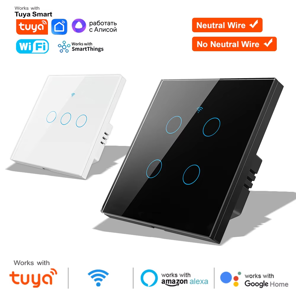 Smart Accessories - สวิตช์ไฟติดผนังแบบสัมผัส WiFi RF 433mhz สมาร์ทสวิตช์ไร้สาย 1