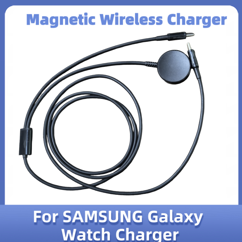 Watch Charger Cable - Type-C 2-in-1 สายชาร์จฐานโลหะไร้สายแบบแม่เหล็กสำหรับซัมซุงกาแล็กซี่วอทช์ 8/7/6/5/5 โปรเครื่องชาร์จสมาร์ทวอทช์ทดแทน
