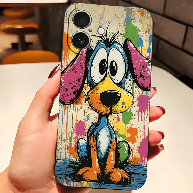 Apple Iphone 15 - เคสโทรศัพท์ลายกราฟฟิตี้สีสันสดใสสำหรับ iPhone 17 16 15 14