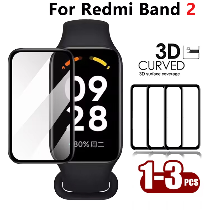Smartwatch Band Accessories - 1-3pcs 3D คอมโพสิตฟิล์มสําหรับ Redmi Band 2