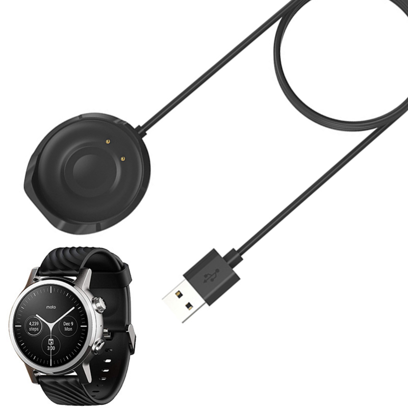 Motorola Smartwatch Accessories - Smartwatch Dock Charger อะแดปเตอร์แม่เหล็ก USB ชาร์จฐานสายเคเบิลสายไฟสำหรับ