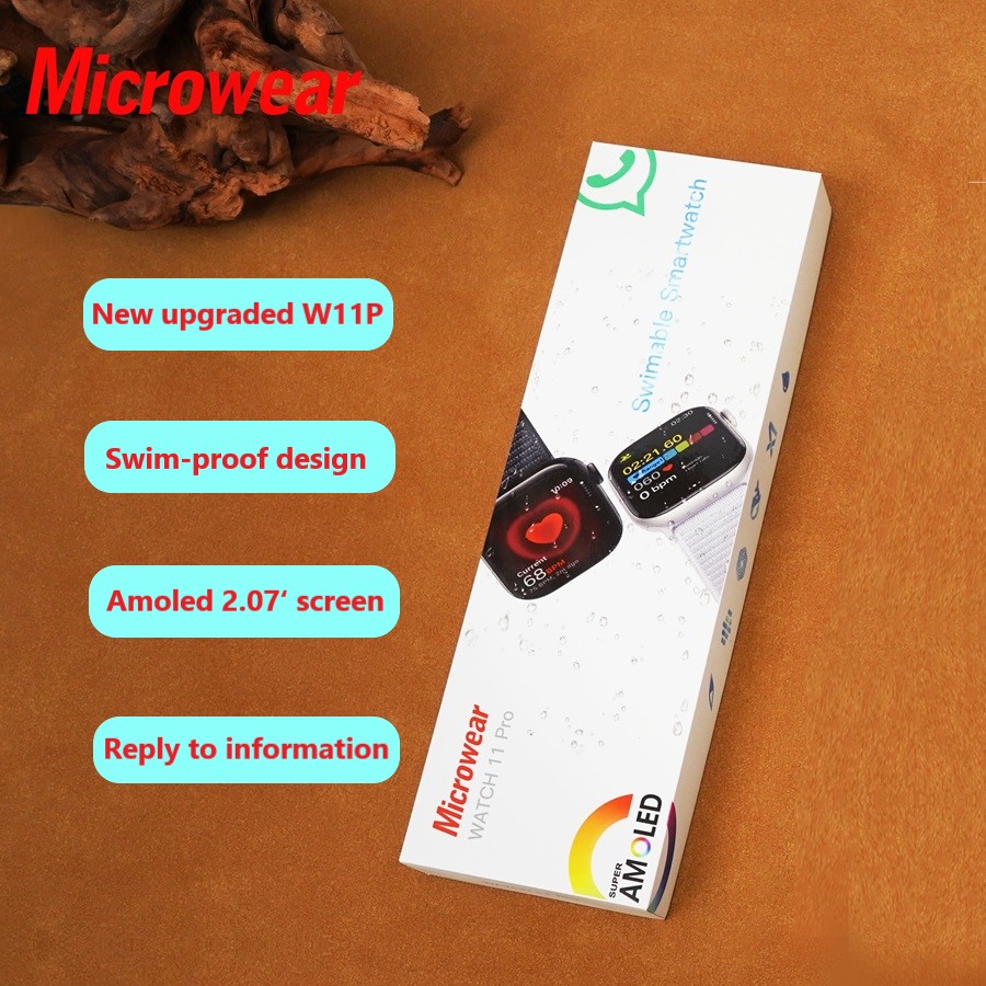 Smartwatch M Active - TOP AMOLED Watch11pro W11pro Smartwatch Microwear