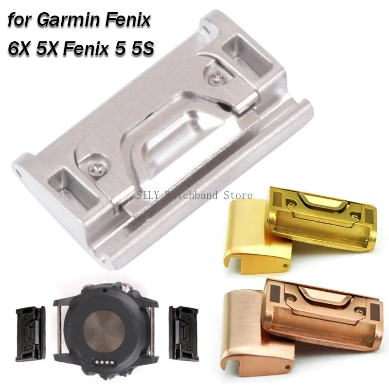 Watch Band Connector - 2ชิ้นสายรัดโลหะเชื่อมต่อ20/22/26มม. สายรัดนาฬิกาอะแดปเตอร์สำหรับ Garmin Fenix 6X 5X