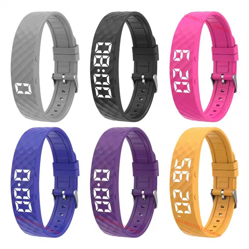 Android Smartwatch Accessories - นาฬิกาปลุกแบบสั่น สำหรับผู้ที่นอนหลับสนิท ปลุกแบบเงียบ สร้อยข้อมืออัจฉริยะสำหรับผู้ชายและผู้หญิง ปรับได้ สวมใส่ได้