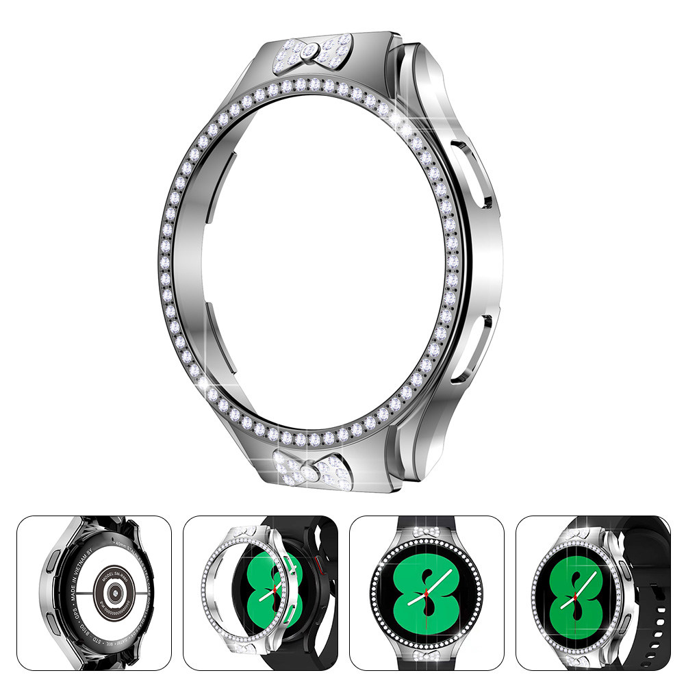 Smartwatch Case - เคสนาฬิกาแบบมีกลิตเตอร์เงางาม วัสดุ PC ป้องกันรอยขีดข่วน ติดตั้งและถอดง่าย ใช้ได้กับสมาร์ทวอทช์
