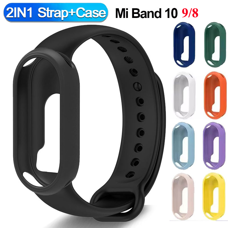 Silicone Band Replacement - สายซิลิโคน + นาฬิกาสําหรับ Xiaomi Smart Band