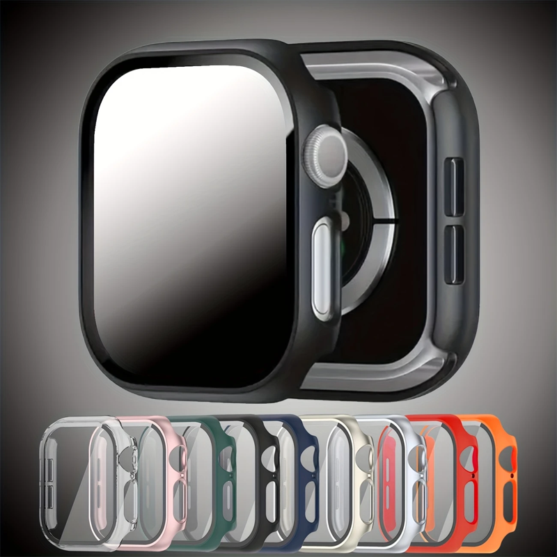 Apple Smartwatch Accessories - กระจก + กรณีสำหรับแอปเปิ้ลวอทช์ 45 มม.41 มม.44