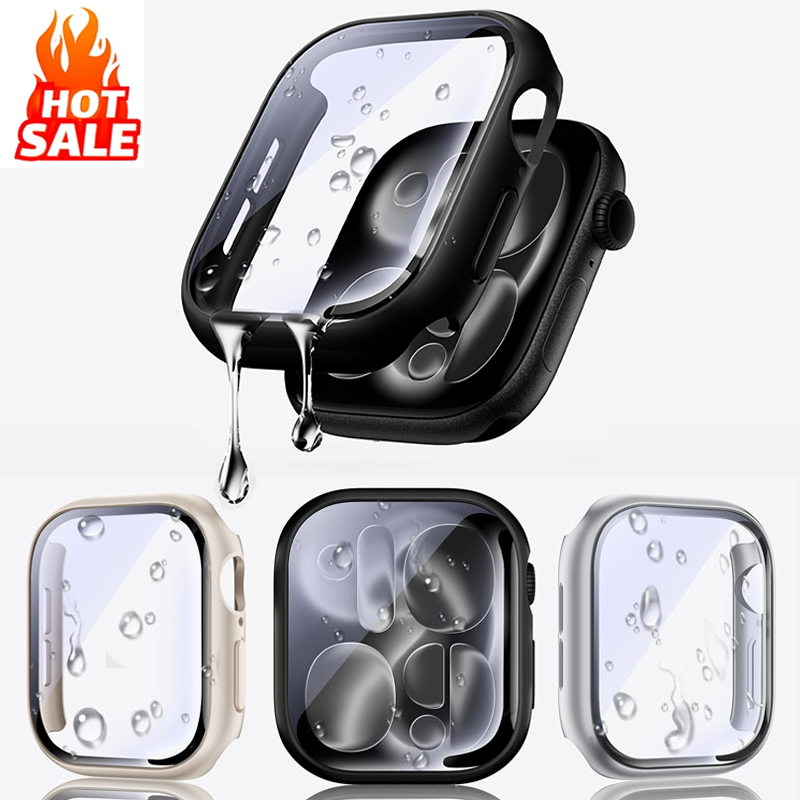 Smartwatch Band Accessories - กระจกนิรภัย + ฝาครอบสำหรับแอปเปิ้ลวอทช์ S11 กรณี 46