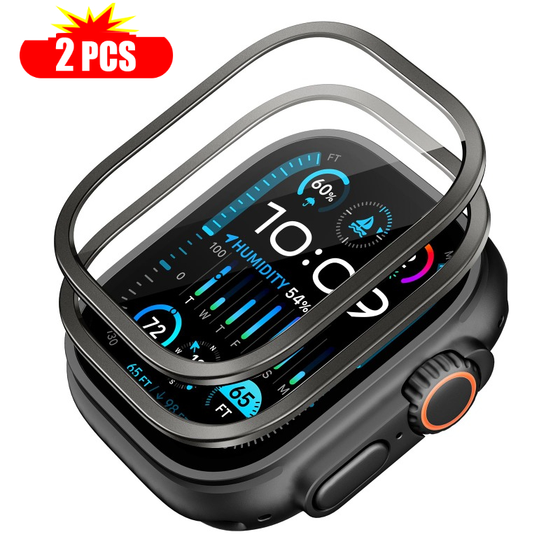 Apple Smartwatch Accessories - กระจกนิรภัย 2 ชิ้น สำหรับ Apple Watch