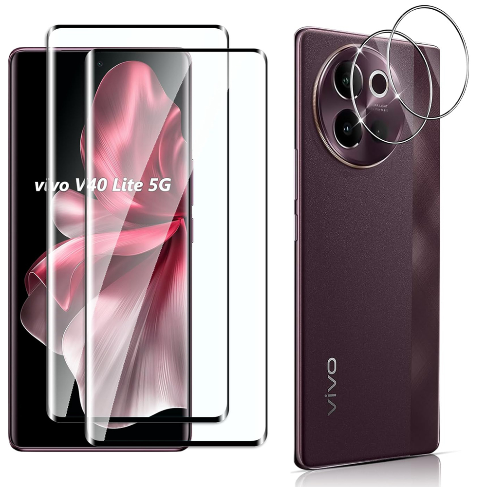 Vivo V40 - 3D โค้ง 9H กระจกนิรภัยสําหรับ VIVO V40