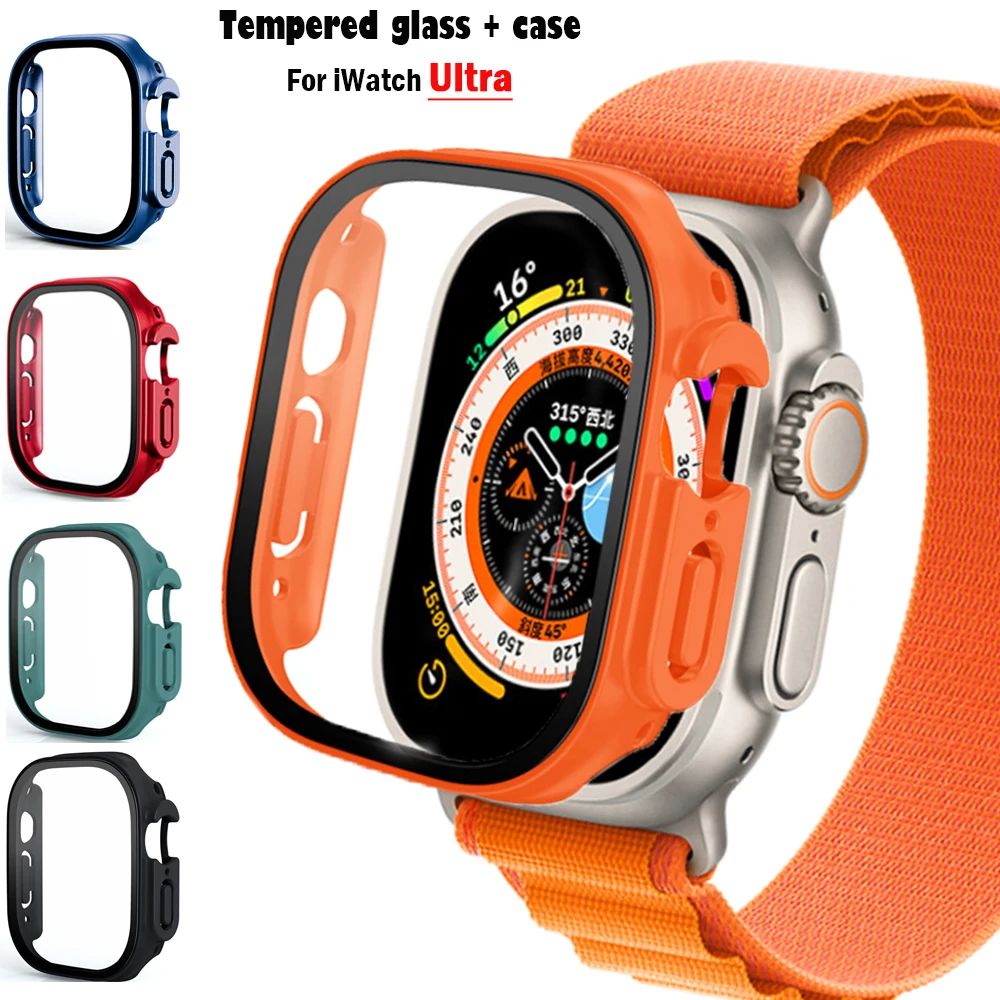 Smartwatch Band Accessories - แก้ว + กรณีสําหรับ Apple Watch Ultra