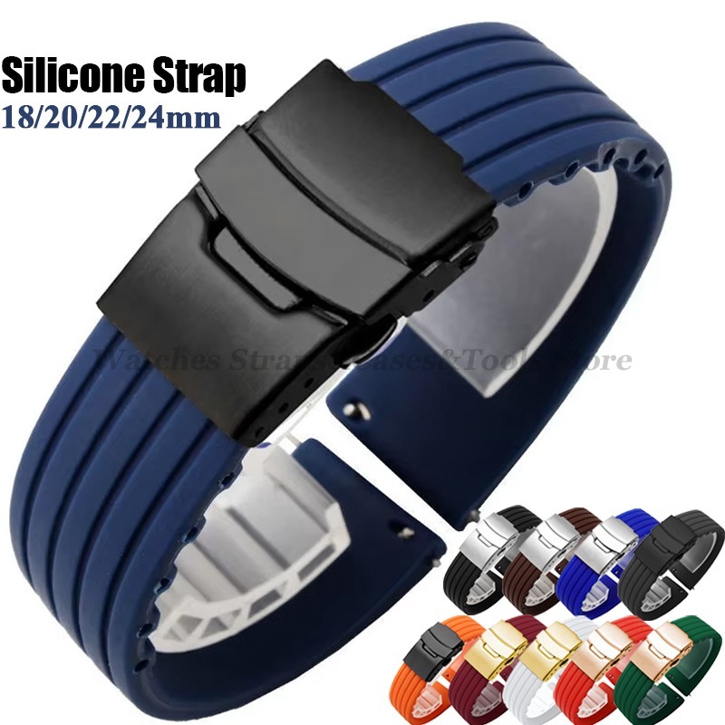 18 มม.20 มม.22 มม.24 มม.ซิลิโค - Fossil Smartwatch Accessories บทวิจารณ์และราคา