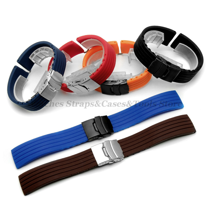 18 มม.20 มม.22 มม.24 มม.ซิลิโค - Fossil Smartwatch Accessories บทวิจารณ์และราคา