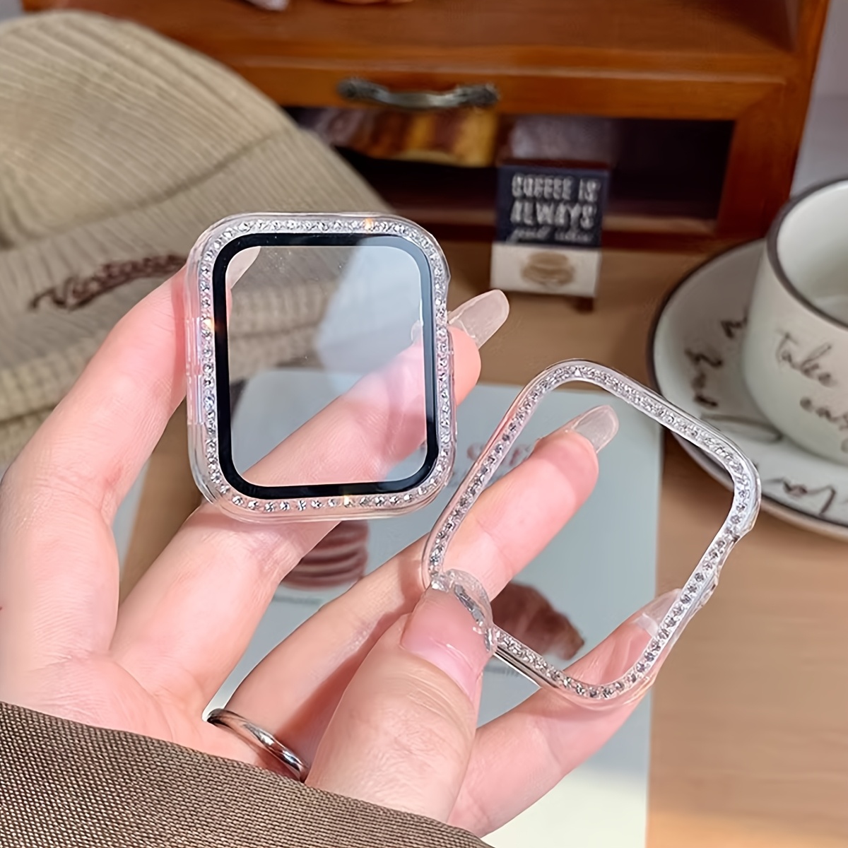 เคสกระจก+เพชร สำหรับ Apple Wat - Smartwatch Band Accessories บทวิจารณ์และราคา