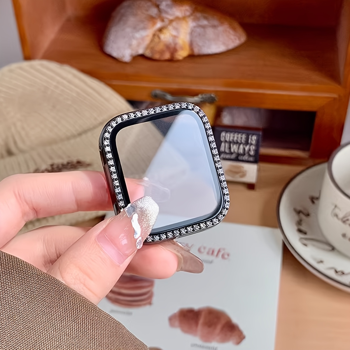 เคสกระจก+เพชร สำหรับ Apple Wat - Smartwatch Band Accessories บทวิจารณ์และราคา