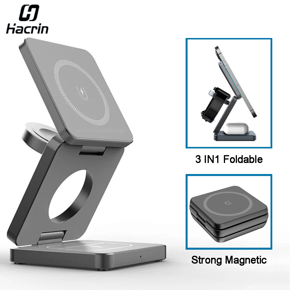 Wireless Charger 3 ใน 1 แบบพับ - Watch Charger Cable บทวิจารณ์และราคา
