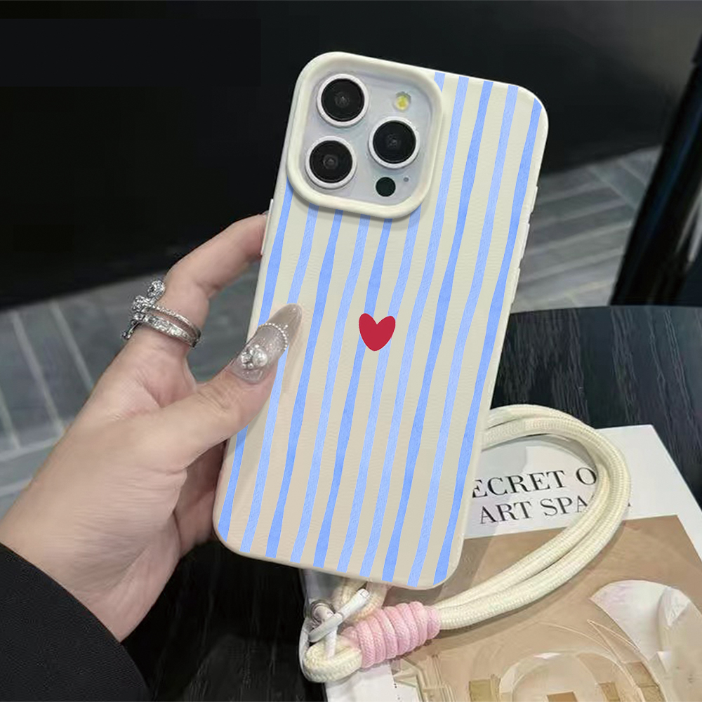 เคสโทรศัพท์ลายหัวใจลายทางแนวตั - Apple Iphone 15 บทวิจารณ์และราคา
