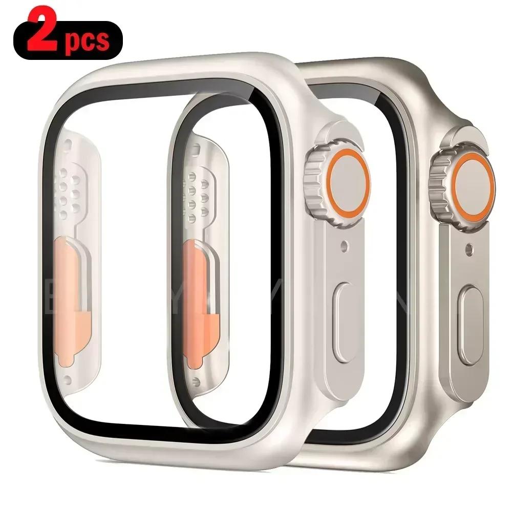 เคสกระจกนิรภัย + ฝาครอบสำหรับน - Apple Smartwatch Accessories บทวิจารณ์และราคา