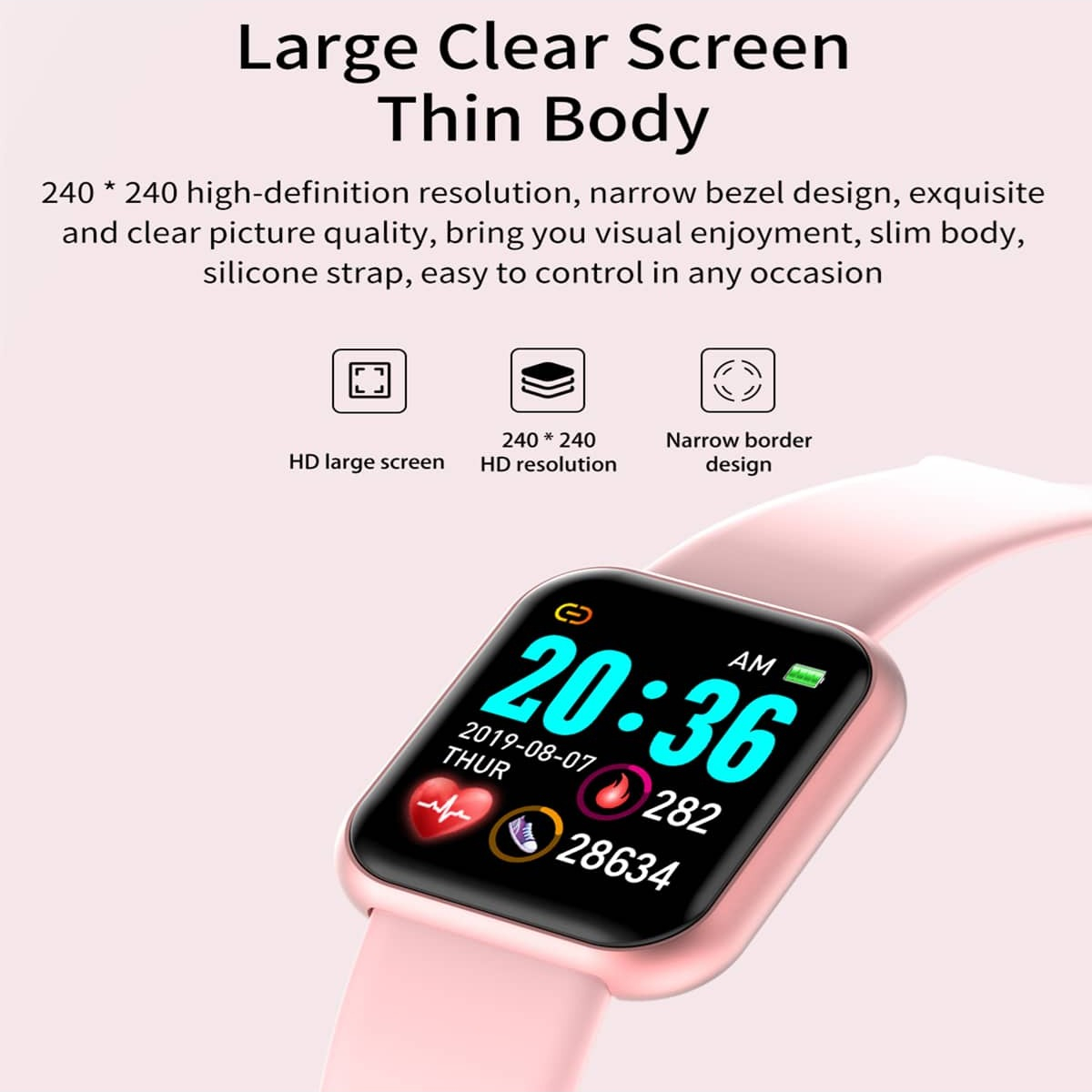 นาฬิกาสมาร์ทวอทช์สายรัดข้อมือฟ - Smartwatch Touch บทวิจารณ์และราคา