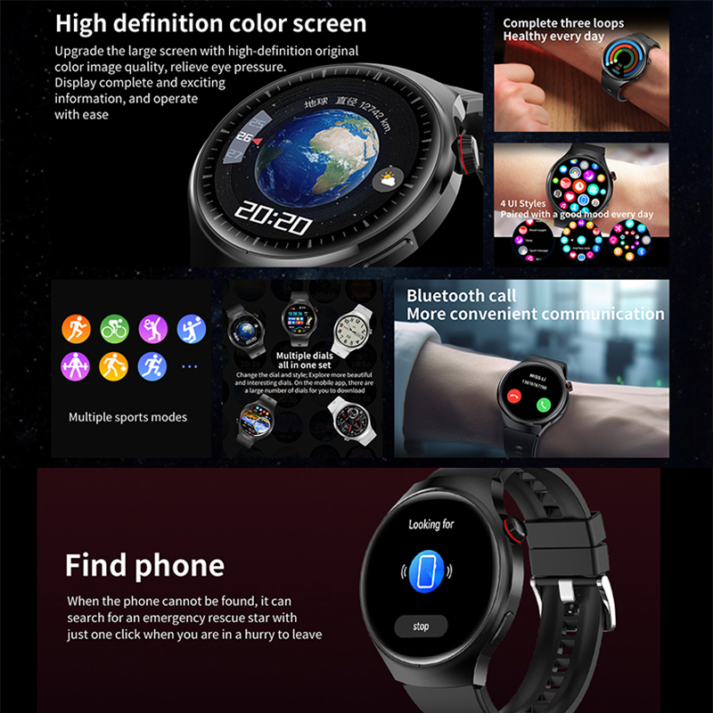 ใหม่สมาร์ทวอทช์บลูทูธโทรโหมดมั - Smartwatch M Active บทวิจารณ์และราคา
