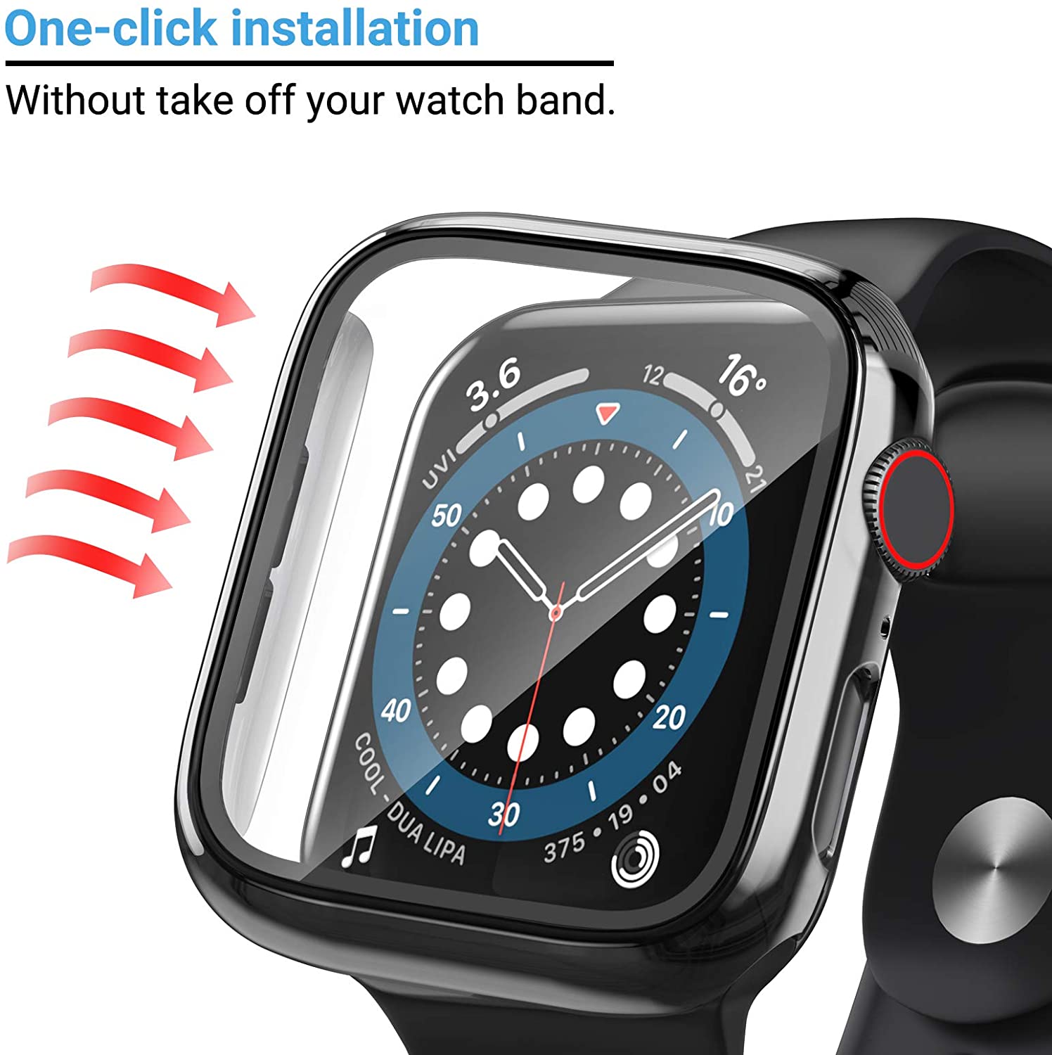 แก้ว + ฝาครอบสําหรับ Apple Wat - Smartwatch Band Accessories บทวิจารณ์และราคา