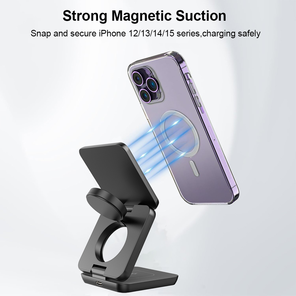 3 ใน 1 แบบพับได้ Magnetic Wire - Smartwatch Ac บทวิจารณ์และราคา