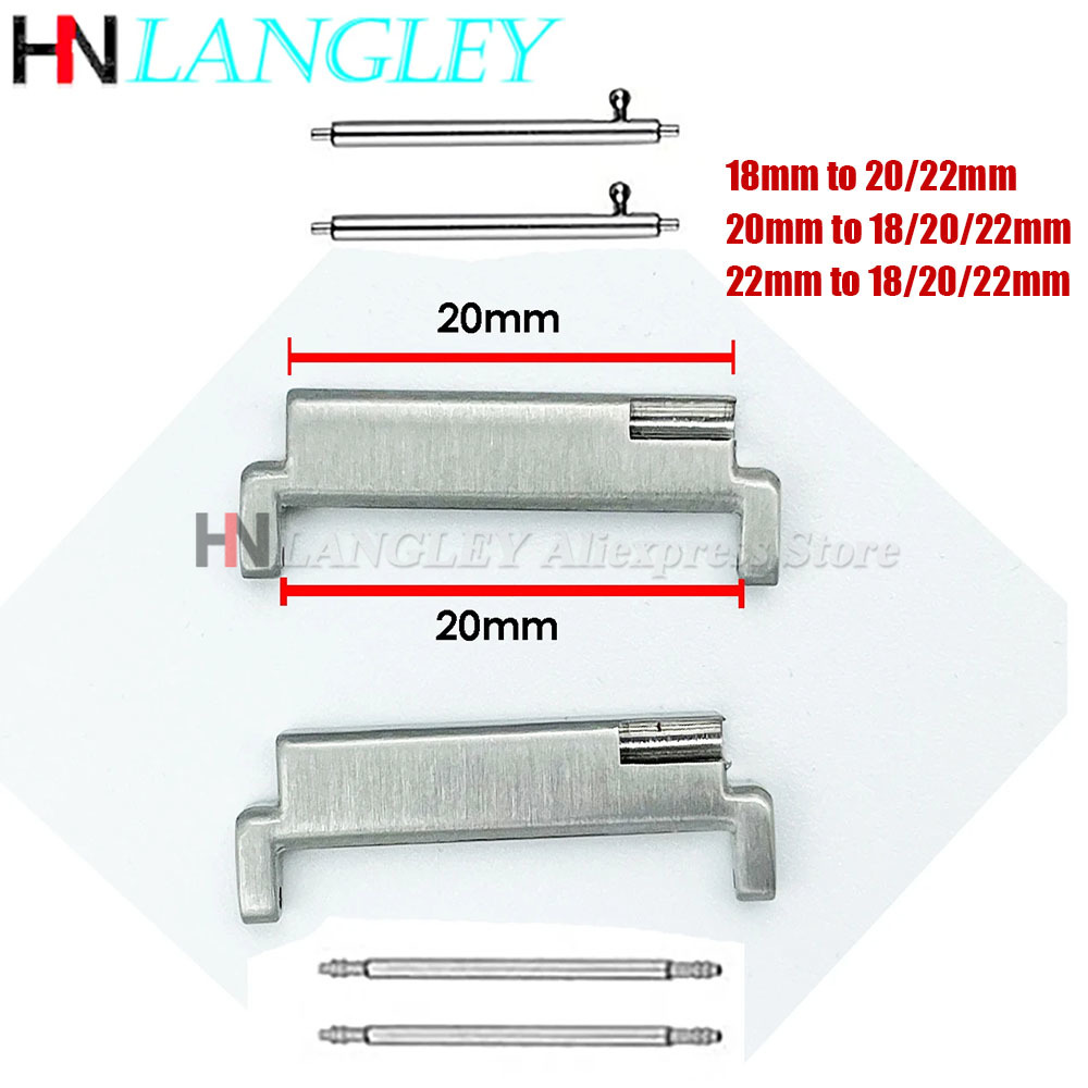 อะแดปเตอร์สายโลหะ 1 คู่ ขนาด 1 - Watch Band Connector บทวิจารณ์และราคา