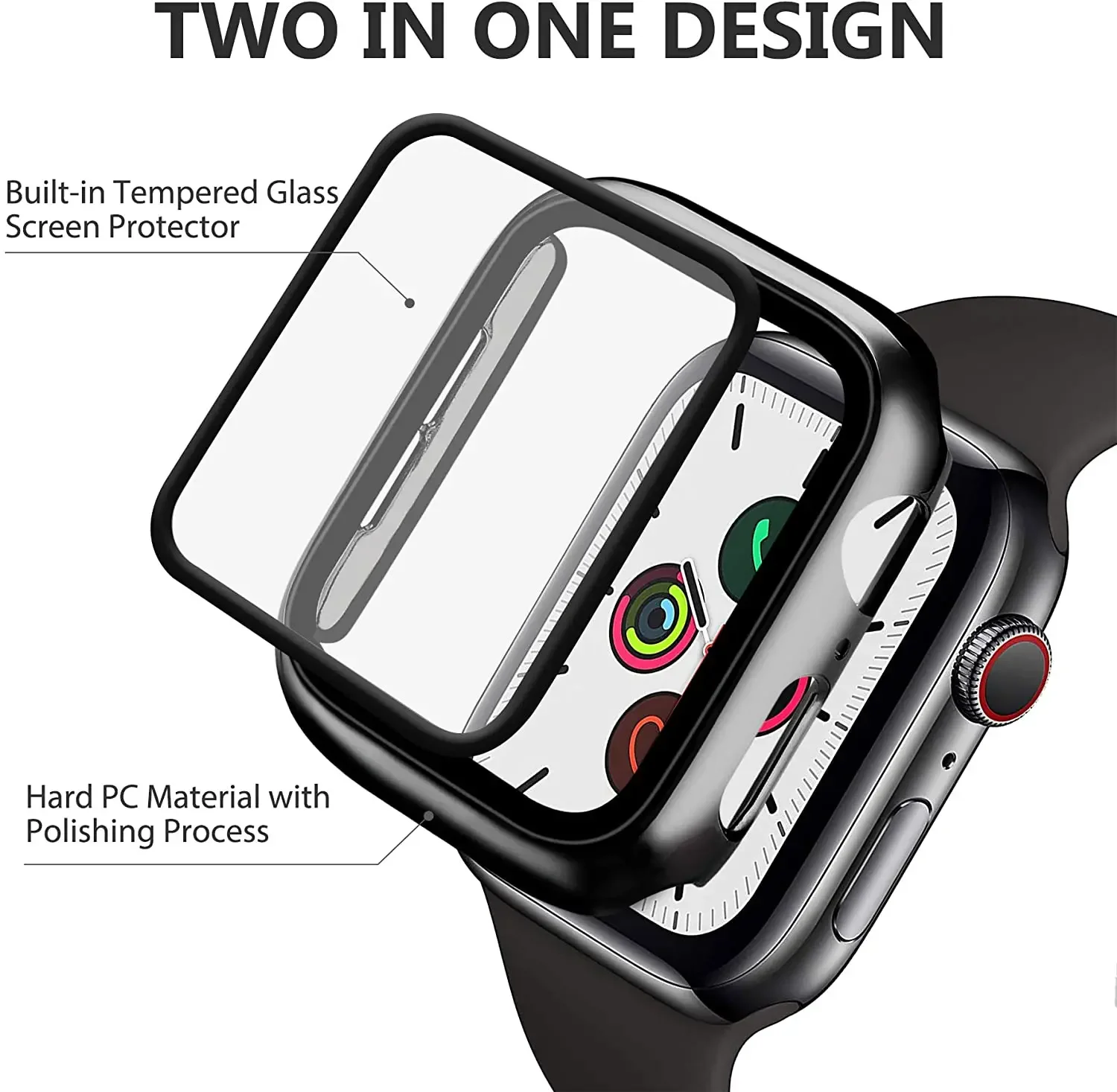 กระจกนิรภัย + ฝาครอบสําหรับ Ap - Apple Smartwatch Accessories บทวิจารณ์และราคา