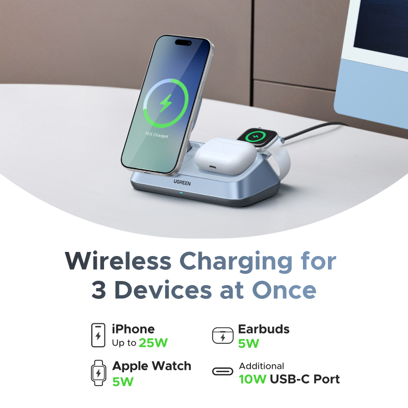 แท่นชาร์จไร้สายแม่เหล็ก UGREEN - Smartwatch Ac บทวิจารณ์และราคา