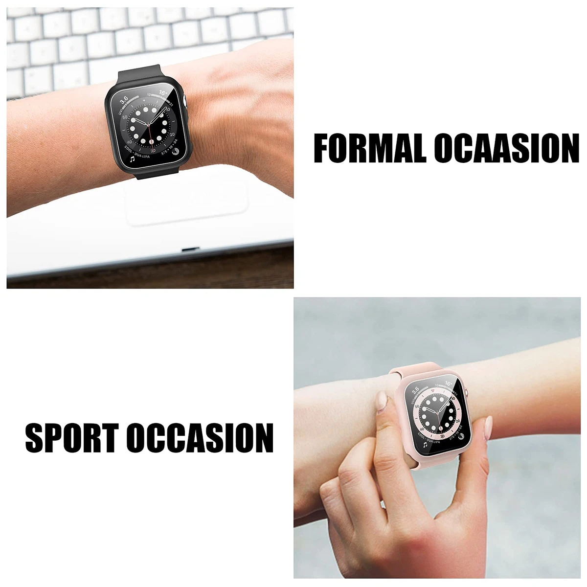 กระจกนิรภัย + ฝาครอบสําหรับ Ap - Apple Smartwatch Accessories บทวิจารณ์และราคา
