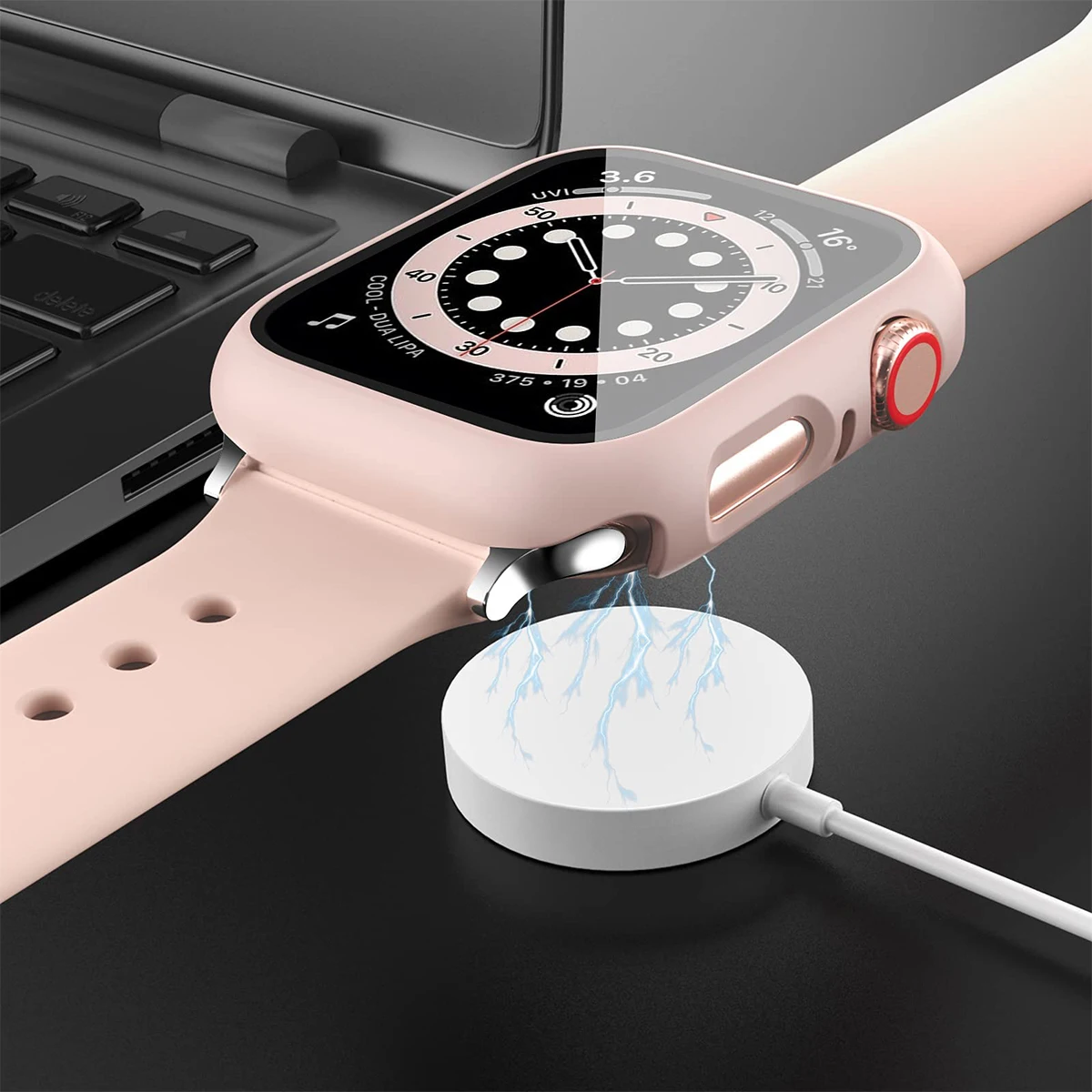 กระจกนิรภัย + ฝาครอบสําหรับ Ap - Apple Smartwatch Accessories บทวิจารณ์และราคา