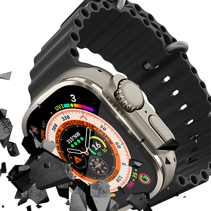 2PCS อลูมิเนียมอัลลอยด์ + กระจ - Smartwatch Case บทวิจารณ์และราคา