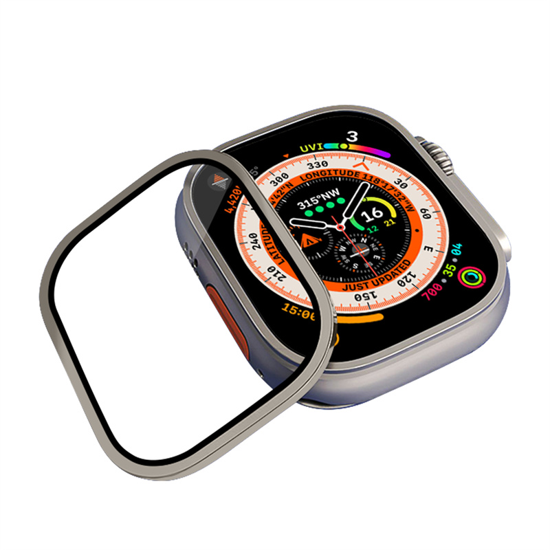 2PCS อลูมิเนียมอัลลอยด์ + กระจ - Smartwatch Case บทวิจารณ์และราคา