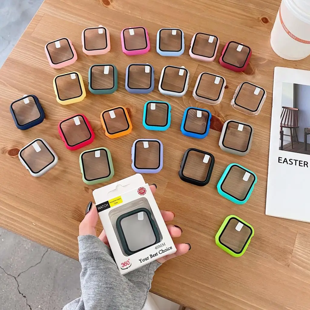 กระจก + ปลอกสำหรับเคส Apple Wa - Smartwatch Band Accessories บทวิจารณ์และราคา
