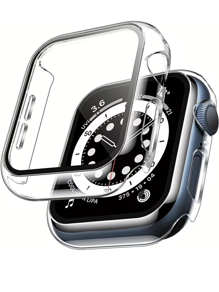 2 ชิ้นกระจกนิรภัยสำหรับแอปเปิ้ - Smartwatch Case บทวิจารณ์และราคา