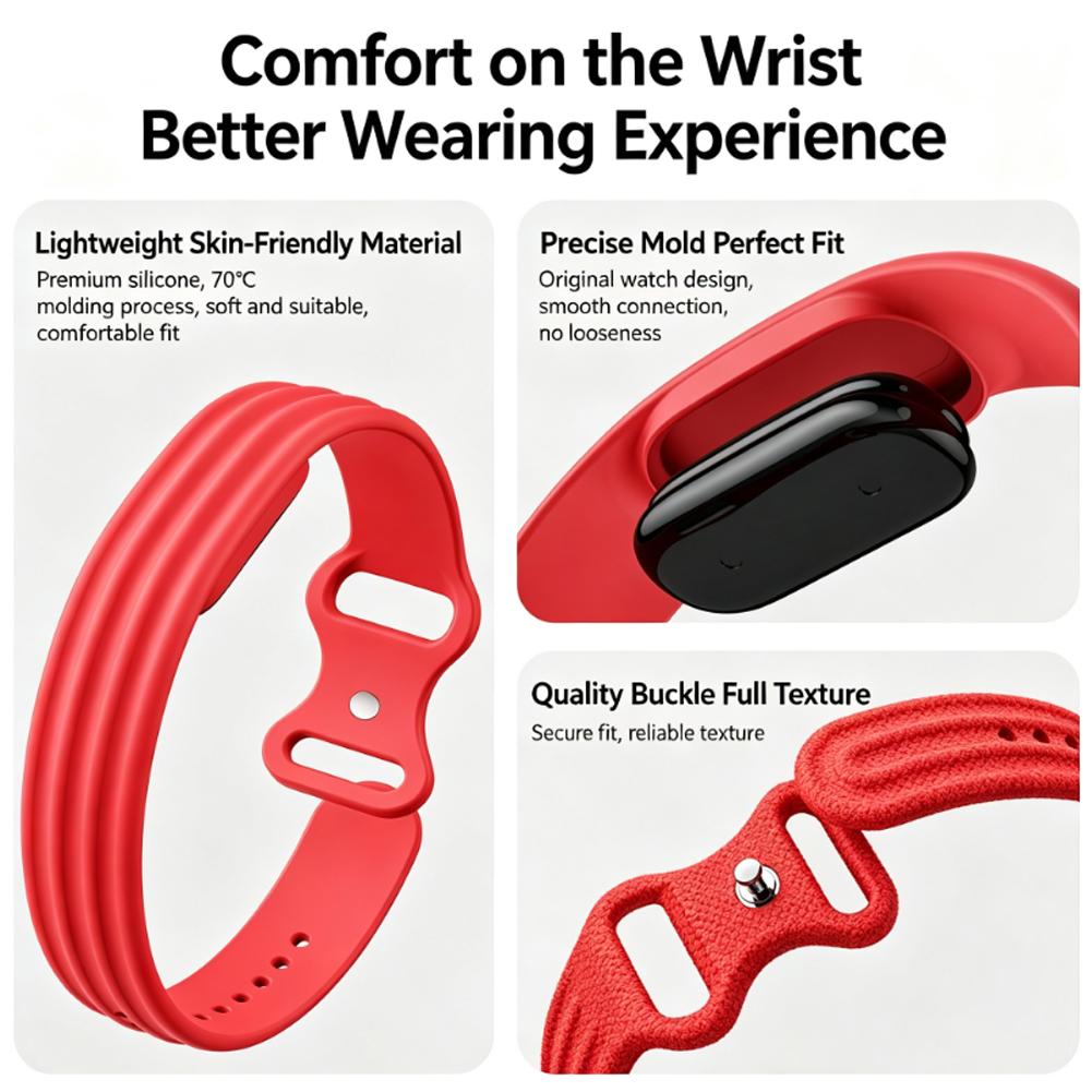 สายนาฬิกาซิลิโคนสำหรับกีฬา สำห - Silicone Band Replacement บทวิจารณ์และราคา