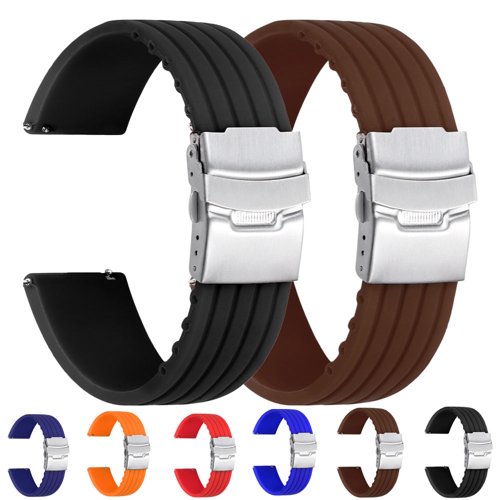 18/20/22/24 มม.สายนาฬิกาซิลิโค - Fossil Smartwatch Accessories บทวิจารณ์และราคา
