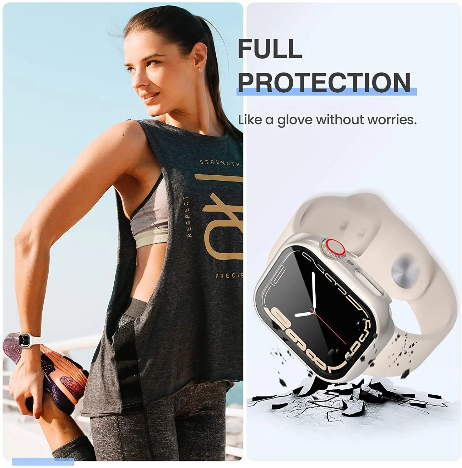 3 แพ็คกระจกนิรภัยสำหรับแอปเปิ้ - Apple Smartwatch Accessories บทวิจารณ์และราคา
