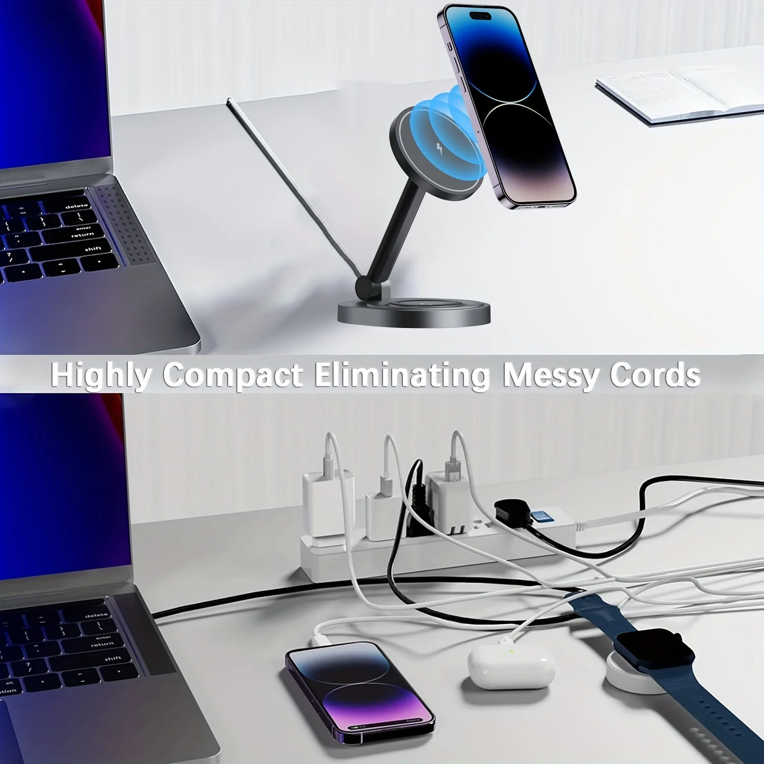 2 In 1 Magnetic Wireless Charg - Watch Charger Cable บทวิจารณ์และราคา