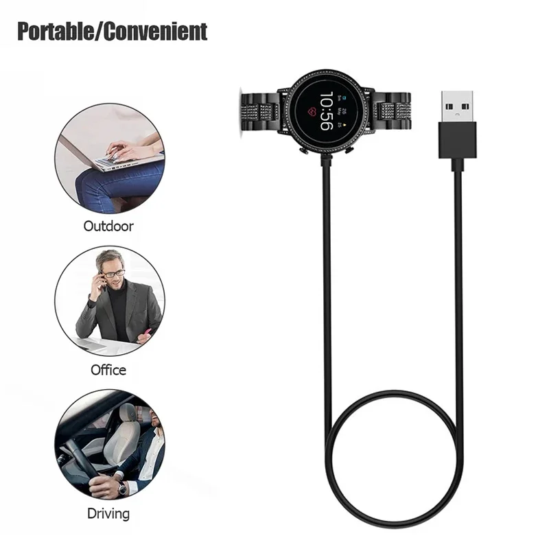 1M USB Magnetic Fast Charger D - Fossil Smartwatch Accessories บทวิจารณ์และราคา