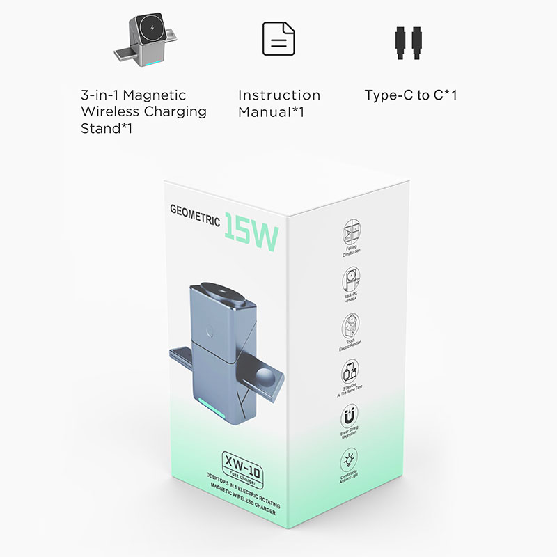 แท่นชาร์จไร้สายแบบหมุนได้ 15W  - Watch Charger Cable บทวิจารณ์และราคา