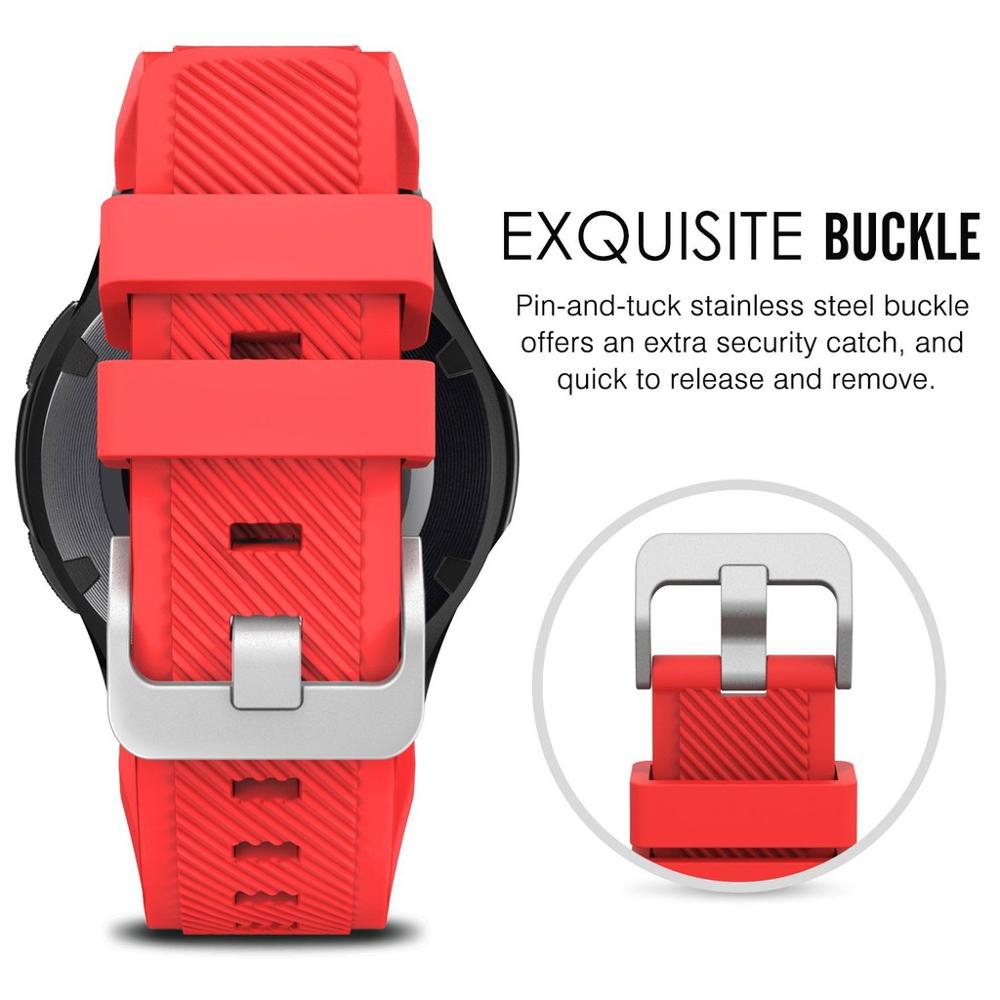 22มม.สายคล้องคอซิลิโคนสำหรับ R - Fossil Smartwatch Accessories บทวิจารณ์และราคา