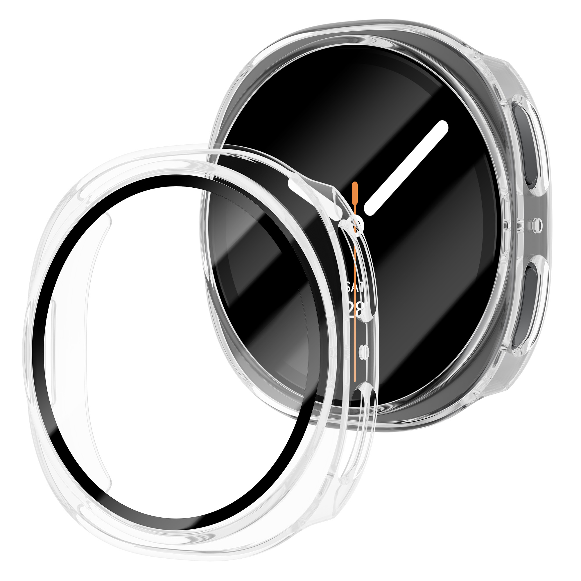 กระจกนิรภัย + PC สําหรับ Samsu - Samsung Smartwatch Accessories บทวิจารณ์และราคา
