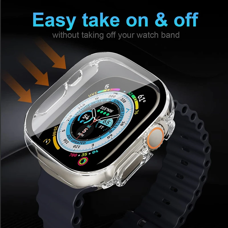 แก้ว + กรณีสําหรับ Apple Watch - Smartwatch Band Accessories บทวิจารณ์และราคา