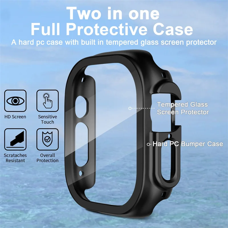 แก้ว + กรณีสําหรับ Apple Watch - Smartwatch Band Accessories บทวิจารณ์และราคา